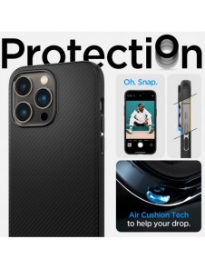 Spigen MAG ARMOR IPHONE 14 PRO MATSVART