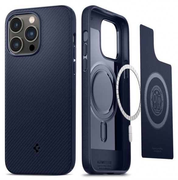 Spigen MAG ARMOR IPHONE 14 PRO MAX MARINBLÅ