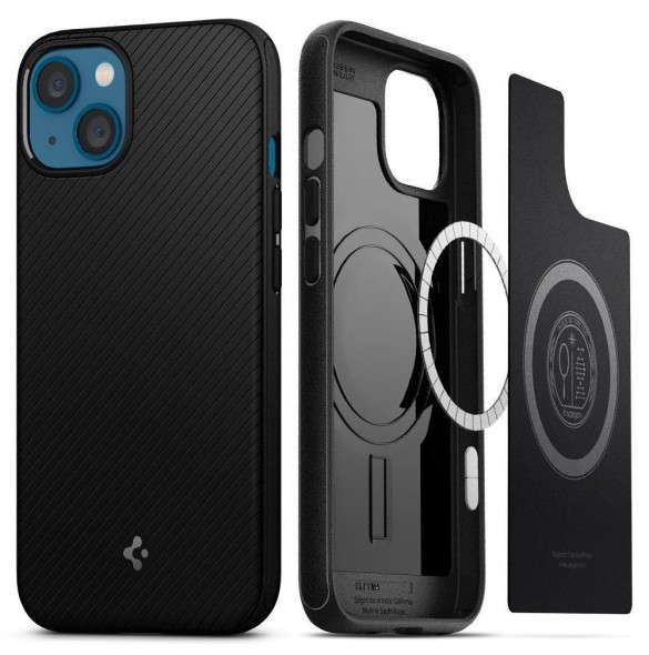 Spigen MAG ARMOR MAGSAFE IPHONE 13 MATSVART