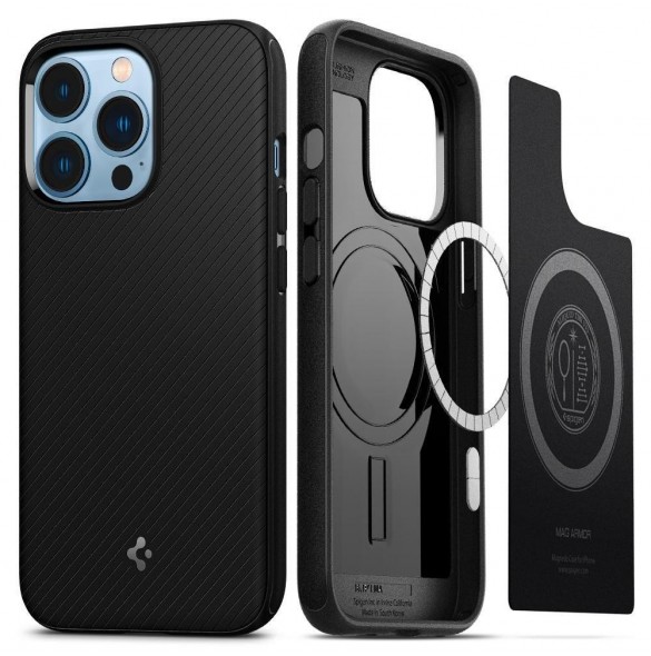 Spigen MAG ARMOR MAGSAFE IPHONE 13 PRO MATSVART