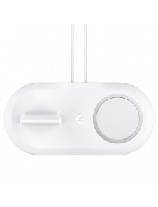 Spigen MAGFIT DUO Apple MAGSAFE och Apple Watch CHARGER STAND WHITE