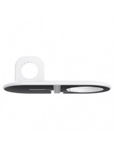 Spigen MAGFIT DUO Apple MAGSAFE och Apple Watch CHARGER STAND WHITE
