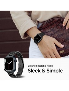 Spigen MODERN FIT BAND Apple Watch 4 / 5 / 6 / 7 / 8 / 9 / SE (38 / 40 / 41 MM) SVART