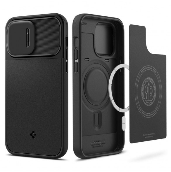 Spigen OPTIK ARMOR MAG MAGSAFE IPHONE 14 PRO SVART