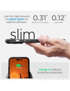 Spigen OPTIK ARMOR MAG MAGSAFE IPHONE 14 PRO MAX SVART