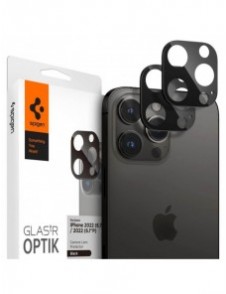Spigen Optik. TR Camera Protector Kamerahärdat glas (2 st) iPhone 14 Pro/ 15 Pro / 14 Pro Max /15 Pro Max svart