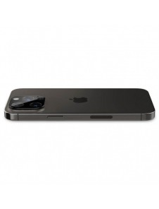 Spigen Optik. TR Camera Protector Kamerahärdat glas (2 st) iPhone 14 Pro/ 15 Pro / 14 Pro Max /15 Pro Max svart
