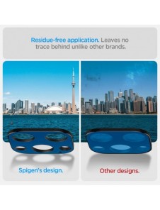 Spigen Optik. TR Camera Protector Kamerahärdat glas (2 st) iPhone 14 Pro/ 15 Pro / 14 Pro Max /15 Pro Max svart