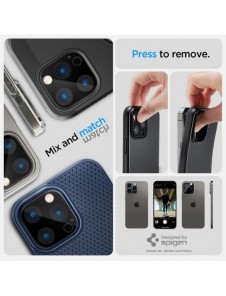 Spigen Optik. TR Camera Protector Kamerahärdat glas (2 st) iPhone 14 Pro/ 15 Pro / 14 Pro Max /15 Pro Max svart