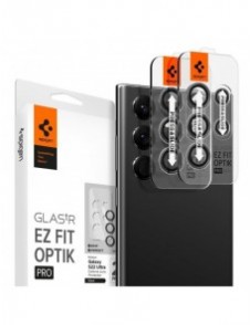 Spigen OPTIK.TR "EZ FIT" CAMERA PROTECTOR 2-PACK GALAXY S22 ULTRA BLACK COVER