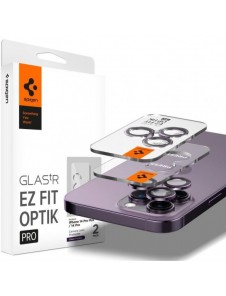 Spigen OPTIK.TR ”EZ FIT” CAMERA PROTECTOR 2-PACK IPHONE 14 PRO / 14 PRO MAX DEEP PURPLE