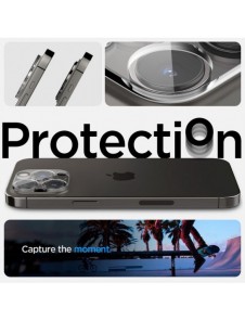 Spigen OPTIK.TR CAMERA PROTECTOR 2-PACK IPHONE 14 PRO / 14 PRO MAX CRYSTAL CLEAR COVER