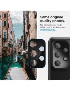 Spigen OptikCamera Protector Camera Island Tempered Glass (2 st) för Samsung Galaxy A33 5G / A53 5G / A73 5G Svart