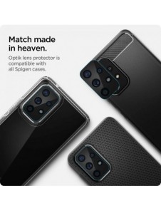 Spigen OptikCamera Protector Camera Island Tempered Glass (2 st) för Samsung Galaxy A33 5G / A53 5G / A73 5G Svart