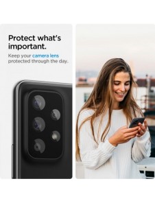 Spigen OptikCamera Protector Camera Island Tempered Glass (2 st) för Samsung Galaxy A33 5G / A53 5G / A73 5G Svart