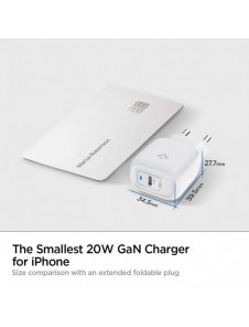Spigen PE2009EU POWERARC NÄTVERKSLADDARE PD20W/3A VIT