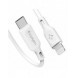 Spigen PE2C10CL 1-PORTS NÄTVERKSLADDARE PD20W + Lightning MFi KABEL VIT