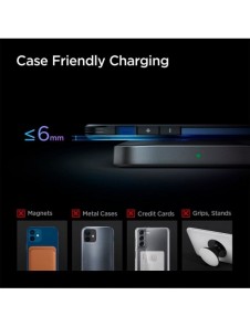 Spigen PF2004 POWERARC TRÅDLÖS LADDARE 15W SVART