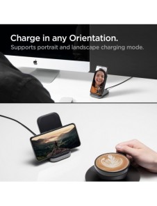 Spigen PF2102 ARCFIELD TRÅDLÖS LADDARE 15W SVART
