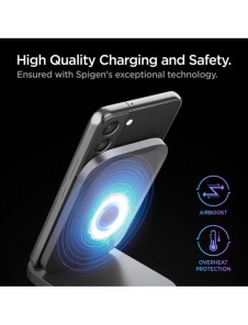 Spigen PF2102 ARCFIELD TRÅDLÖS LADDARE 15W SVART