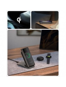 Spigen PF2201 ARCFIELD TRÅDLÖS LADDARE 15W SVART