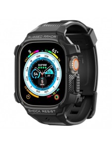Spigen RUGGED ARMOR "PRO" Apple Watch ULTRA (49MM) SVART