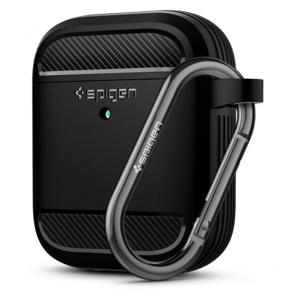 Spigen RUGGED ARMOR Apple AIRPODS MATSVART