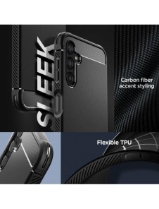 Spigen RUGGED ARMOR GALAXY A14 4G / LTE MATSVART