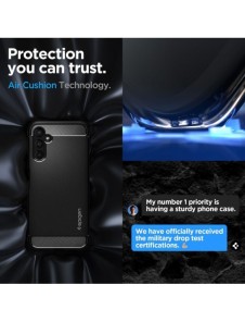Spigen RUGGED ARMOR GALAXY A14 4G / LTE MATSVART
