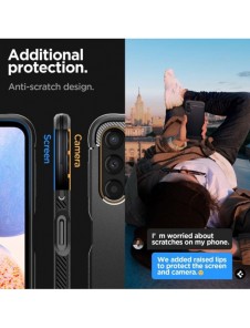 Spigen RUGGED ARMOR GALAXY A14 4G / LTE MATSVART