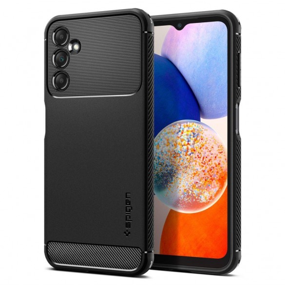 Spigen RUGGED ARMOR GALAXY A14 5G MATSVART