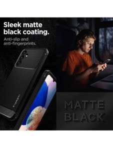Spigen RUGGED ARMOR GALAXY A14 5G MATSVART