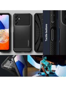 Spigen RUGGED ARMOR GALAXY A14 5G MATSVART