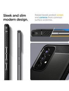 Spigen RUGGED ARMOR GALAXY A53 5G MATSVART