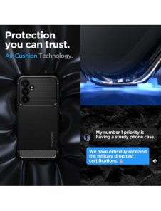 Spigen RUGGED ARMOR GALAXY A54 5G MATSVART