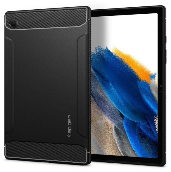 Spigen RUGGED ARMOR GALAXY TAB A8 10,5 X200 / X205 MATSVART