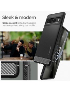 Spigen RUGGED ARMOR GOOGLE PIXEL 7 PRO MATSVART