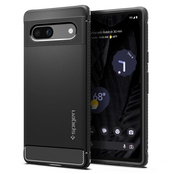 Spigen RUGGED ARMOR GOOGLE PIXEL 7A MATSVART