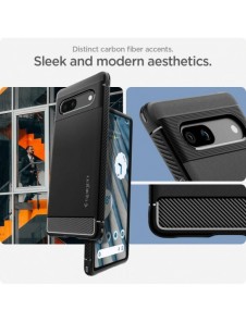 Spigen RUGGED ARMOR GOOGLE PIXEL 7A MATSVART