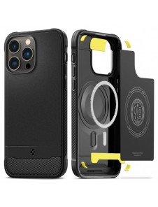 Spigen RUGGED ARMOR MAG MAGSAFE IPHONE 14 PRO MATTE SVART