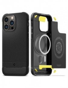 Spigen RUGGED ARMOR MAG MAGSAFE IPHONE 14 PRO MATTE SVART