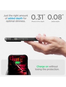Spigen RUGGED ARMOR MAG MAGSAFE IPHONE 14 PRO MATTE SVART