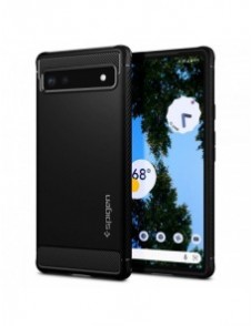 Spigen Rugged Armor telefonfodral för Google Pixel 6A svart