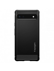 Spigen Rugged Armor telefonfodral för Google Pixel 6A svart