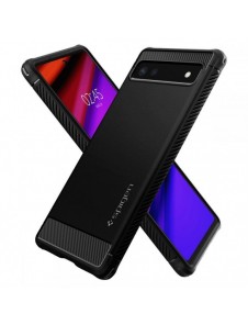 Spigen Rugged Armor telefonfodral för Google Pixel 6A svart