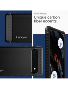 Spigen Rugged Armor telefonfodral för Google Pixel 6A svart