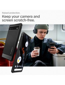 Spigen Rugged Armor telefonfodral för Google Pixel 6A svart
