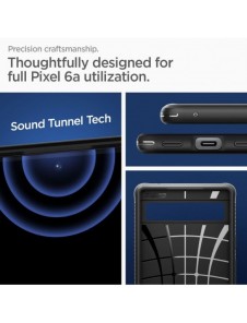 Spigen Rugged Armor telefonfodral för Google Pixel 6A svart