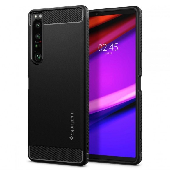Spigen Rugged Armor Sony Xperia 1 IV svart (20901-0)