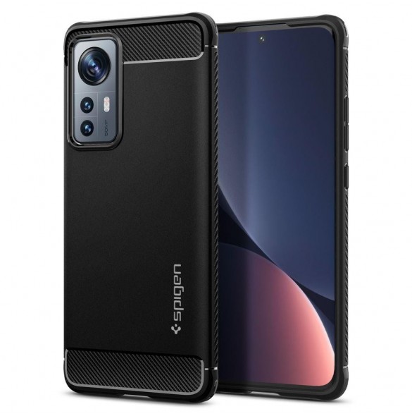 Spigen RUGGED ARMOR XIAOMI 12 / 12X MATSVART